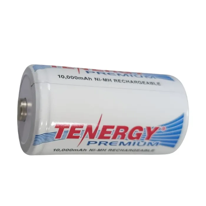 Batería D Tenergy 1.2V 10000mAh NiMH recargable para equipos electrónicos y uso industrial