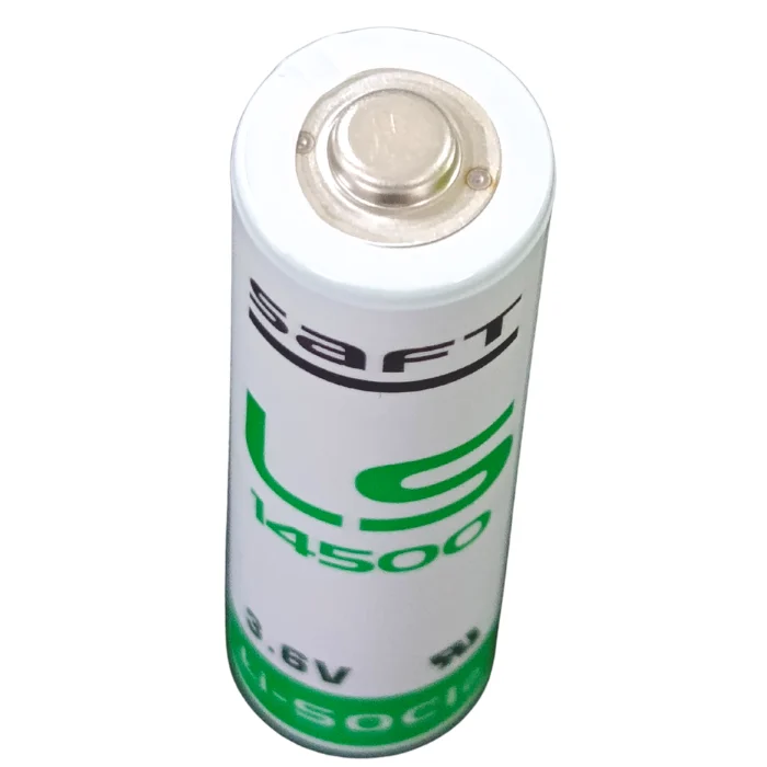 Pila LS14500 Saft tipo AA 3.6V de litio sin terminal axial para equipos electrónicos e industriales