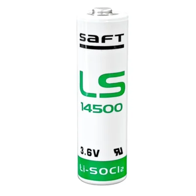 Pila LS14500 Saft tipo AA 3.6V de litio sin terminal axial para equipos electrónicos e industriales