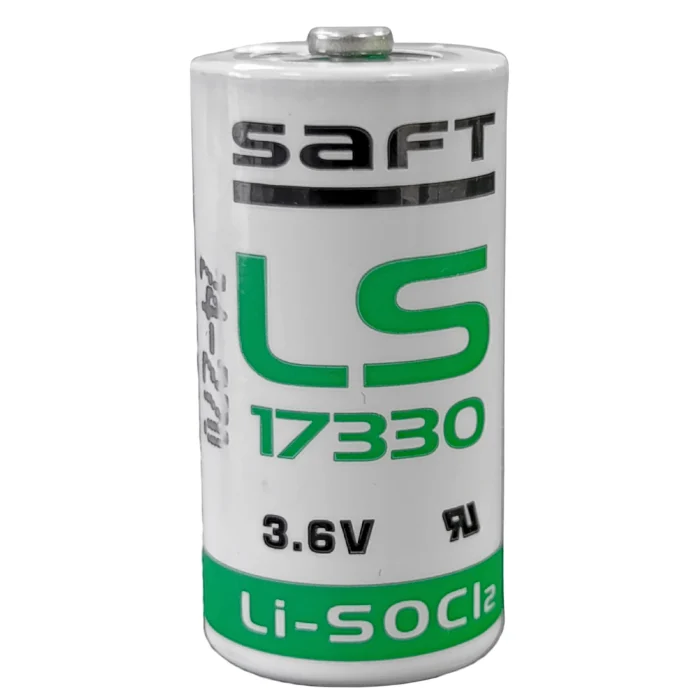 Pila LS17330 Saft 2/3A 3.6V de litio para equipos industriales, medidores y dispositivos electrónicos