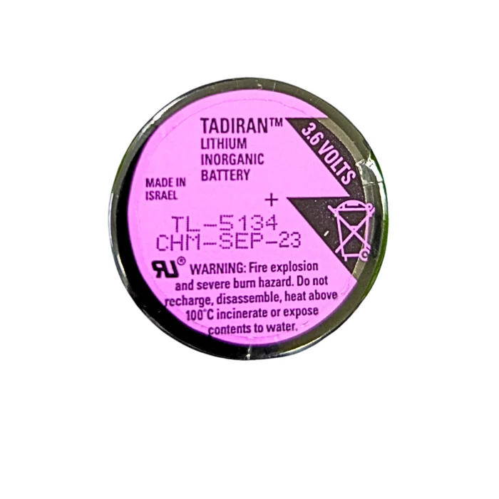 Pila Tadiran TL-5134 3.6V de litio para equipos industriales y electrónicos