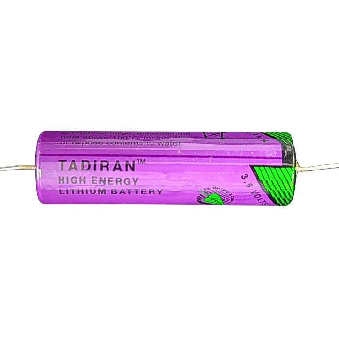 Pila TL-5903 Tadiran 3.6V de litio con terminal axial para equipos electrónicos e industriales