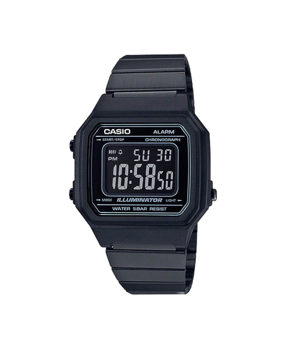 Reloj Casio digital pulso metálico negro referencia B650WB-1BDF