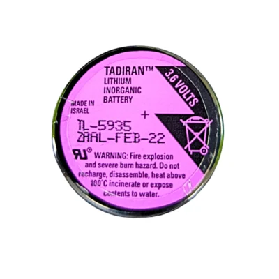 Pila TL-5935 Tadiran 3.6V de litio para equipos industriales, medidores y dispositivos electrónicos
