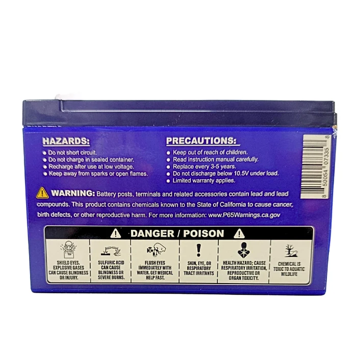 Batería Mighty Max 12V 9Ah de gel de ciclo profundo para sistemas de energía y respaldo
