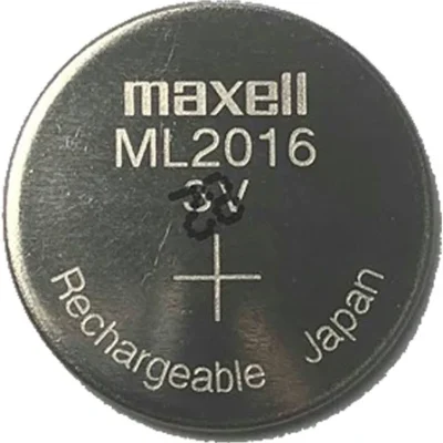 pila de boton maxell ml2016 recargable