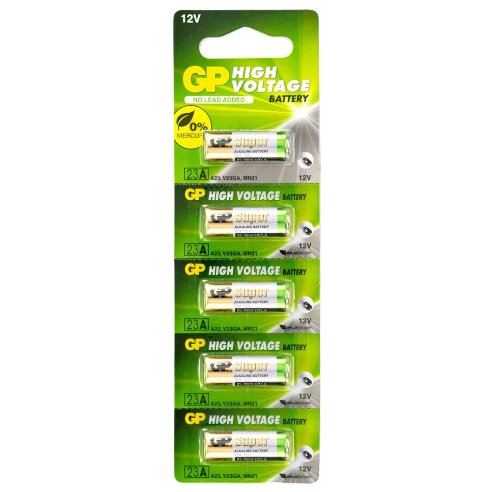 BLÍSTER DE 5 PILAS 23AE GP ALCALINA 12V