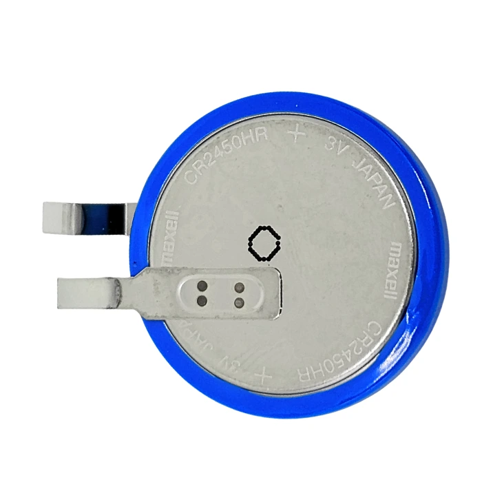 Pila CR2450HR con láminas 3V batería de litio tipo botón para tarjetas electrónicas